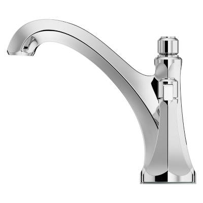 2-Handle 8 to 15 inch Center 1.2 gpm 1/2 inch NPSM Brass Widespread Lavatory Faucet, Polished Chrome