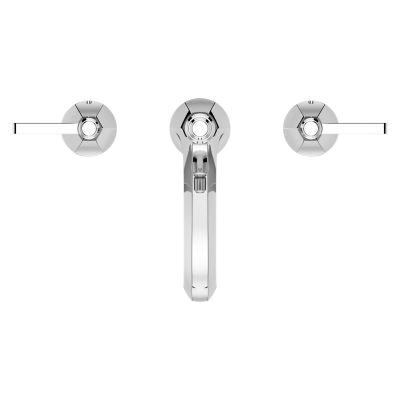 2-Handle 8 to 15 inch Center 1.2 gpm 1/2 inch NPSM Brass Widespread Lavatory Faucet, Polished Chrome thumbnail 2