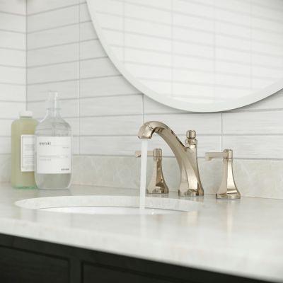 PfISTER® Arterra 2-Handle Widespread Bathroom Faucet with Pop-Up Drain, Polished Nickel