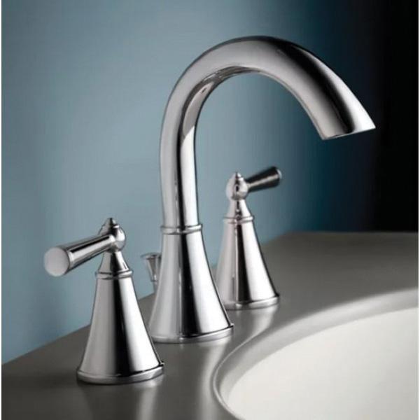 PfISTER® Saxton 2 Handle Widespread Bathroom Faucet with Pop-Up Drain, 8 to 15 in Centers, Polished Chrome