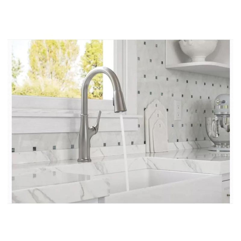 PfISTER® Highbury 1/2 inch NPSM 1.8 gpm 1-Lever Handle Pull Down Kitchen Faucet, Stainless Steel thumbnail 3