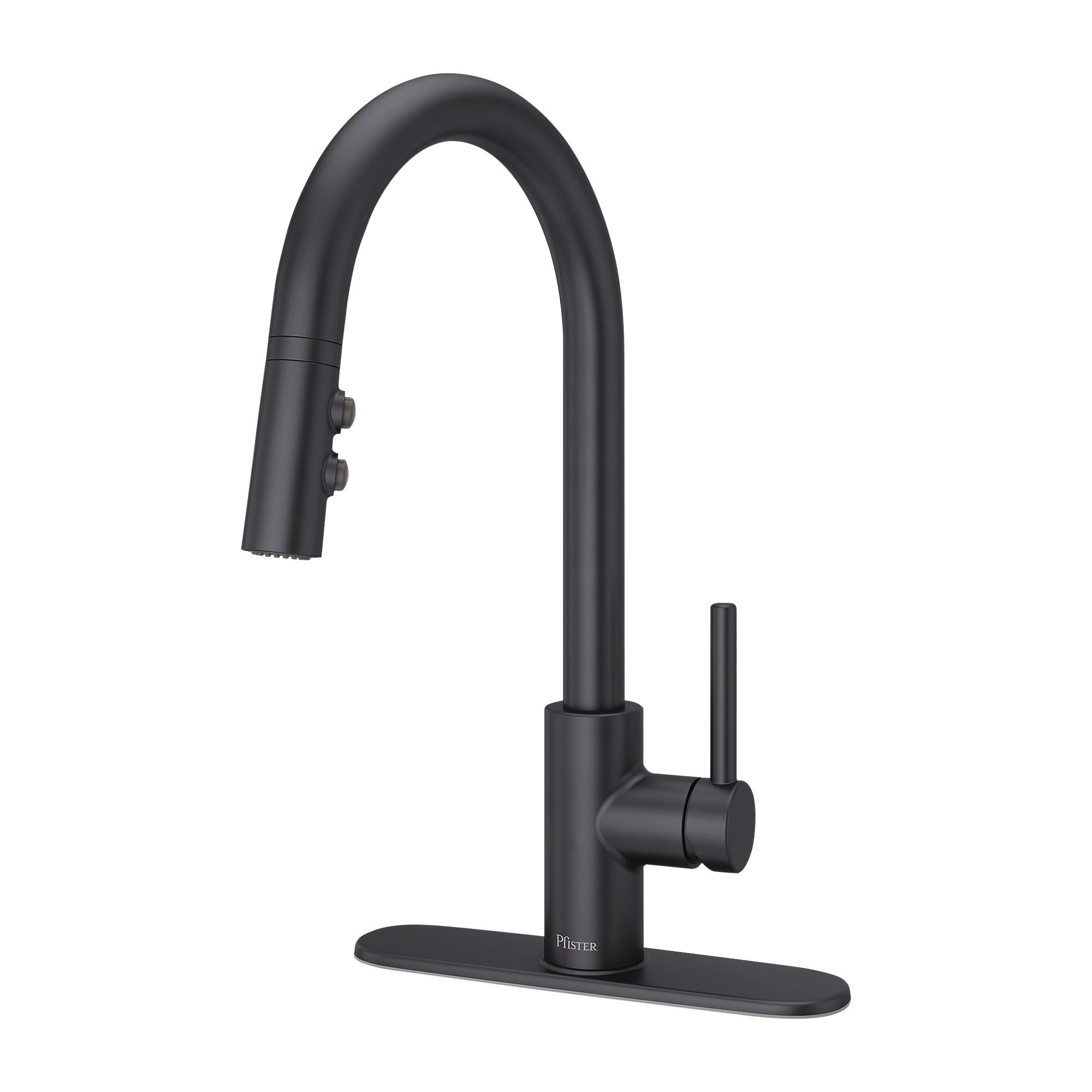PfISTER® Stellen 1 Handle Pull-Down Kitchen Faucet, Matte Black