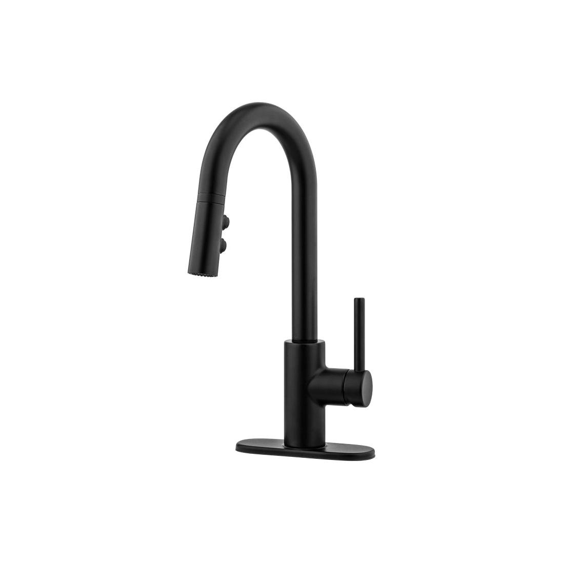 PfISTER® Stellen 1 Handle Pull-Down Bar/Prep Faucet, Matte Black thumbnail 3
