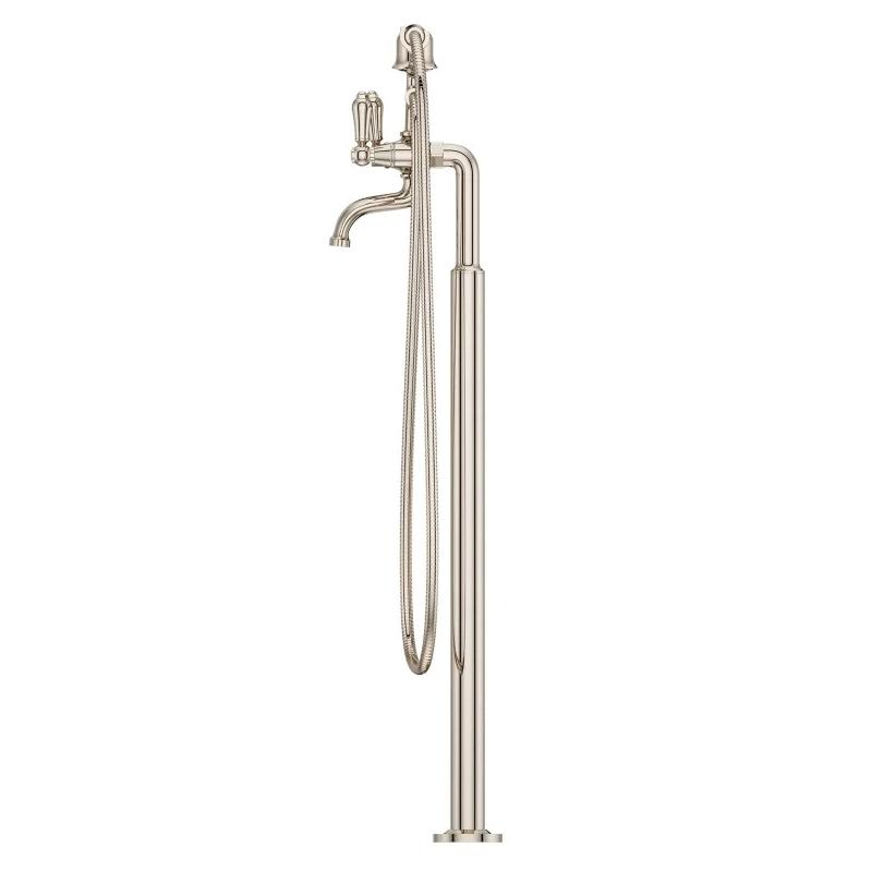 PfISTER® LG6-1TFD Tub Filler With Metal Lever Handle and Built-In Diverter, Traditional, Low Arc Spout, 3 Handles thumbnail 4