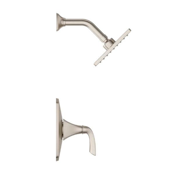 1-Handle 1-Setting 1.8 gpm 1/2-14 NPT Shower Trim, Brushed Nickel thumbnail 2