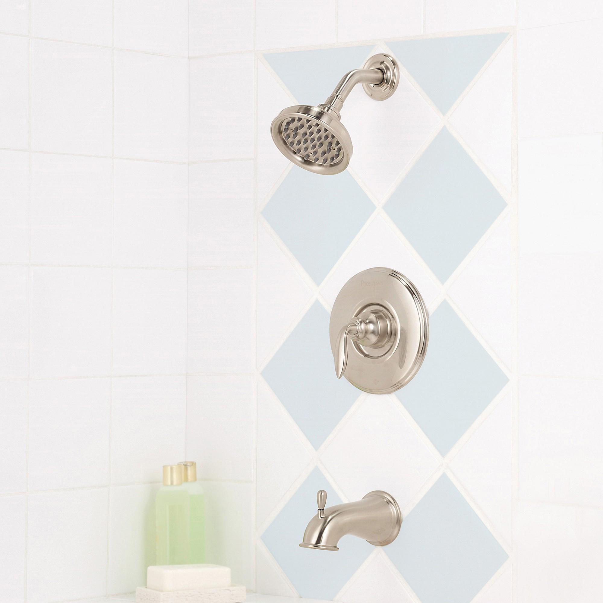PfISTER® Avalon 1 Handle Tub and Shower Trim Kit, Brushed Nickel