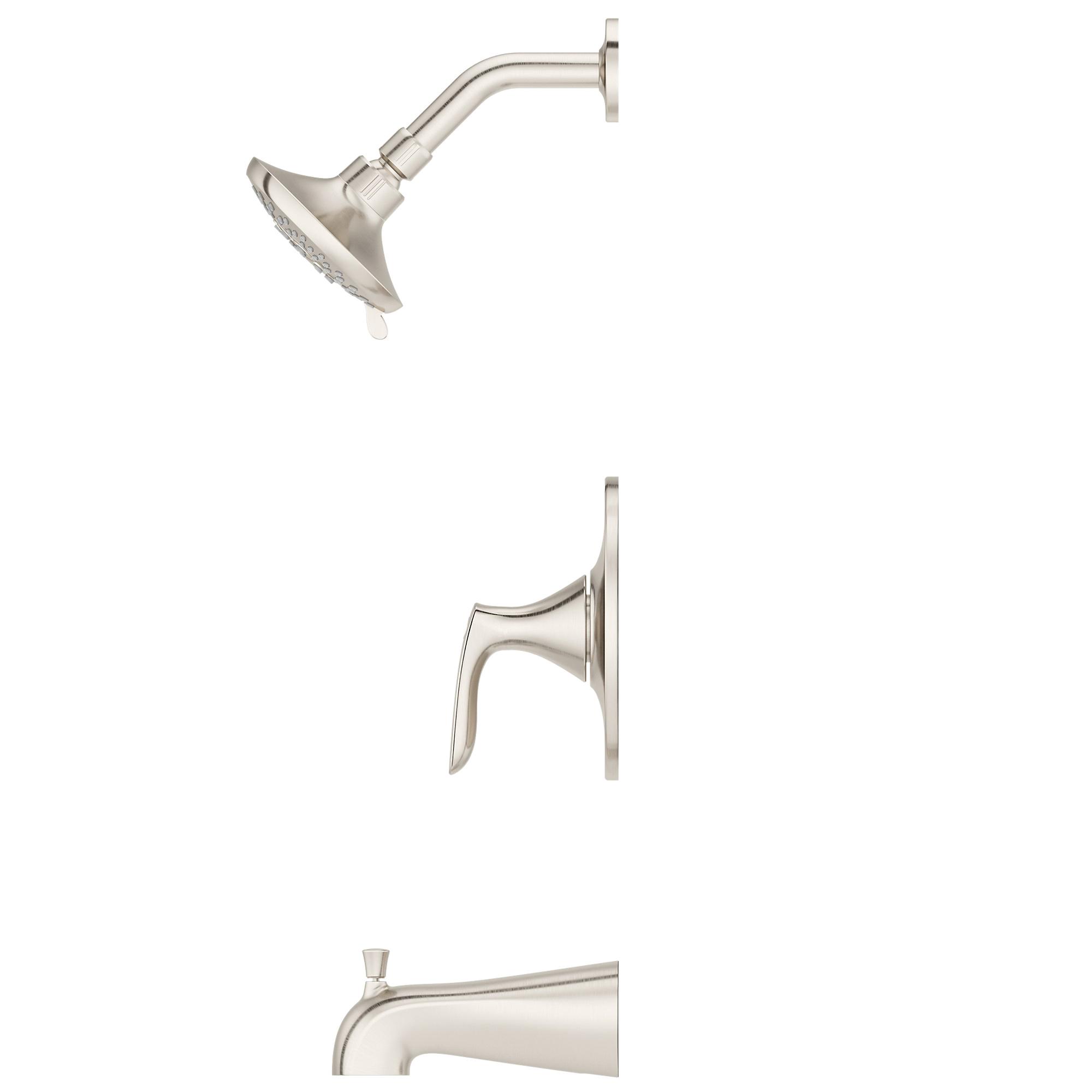 PfISTER® Weller 1 Handle Tub and Shower Trim Kit, Brushed Nickel