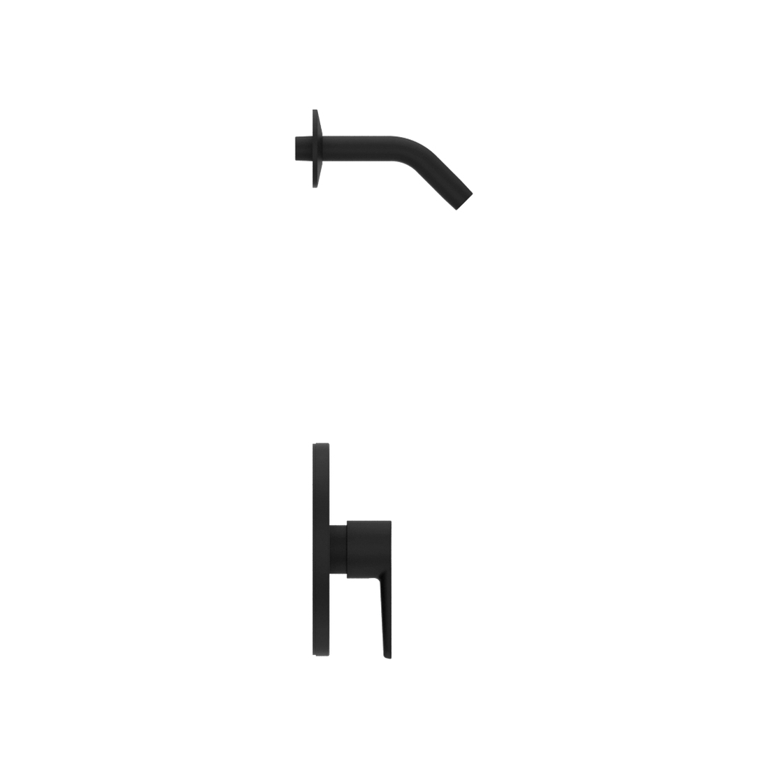PfISTER® Pfirst Modern™ R89-060B Shower Only Trim Kit, Metal, Matte Black, 1-Handle -Handle