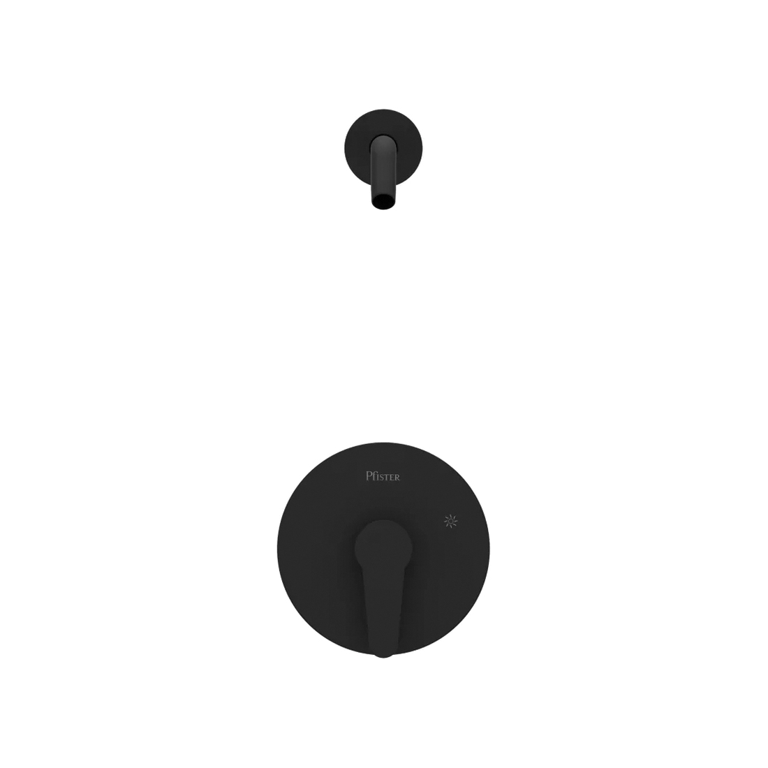 PfISTER® Pfirst Modern™ R89-060B Shower Only Trim Kit, Metal, Matte Black, 1-Handle -Handle thumbnail 2
