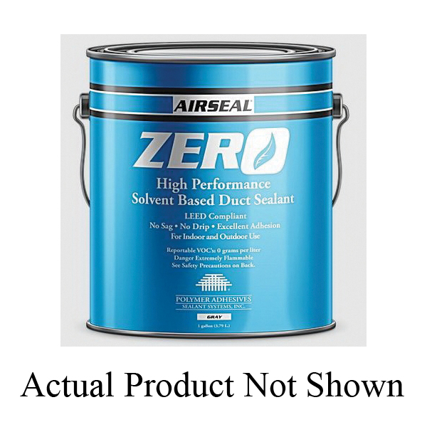 Polymer Adhesives Airseal® ASZERO-T(G) Duct Sealant, 10.5 oz, Tube, Paste, Gray, Camphor, Ketone, Pungent, Sweet