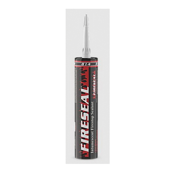 Polymer Adhesives Fireseal® FS814-T(R) Intumescent Firestop Sealant, 10.3 oz, Tube, Paste, Iron Oxide Red, Paint