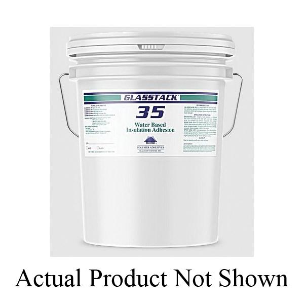 Polymer Adhesives GlassTack 35 Series GT35-55(C) Water Based Insulation Adhesive, Liquid, Gray/White, 30 min Dry Time