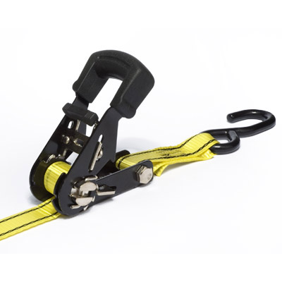 ProGrip™ Cargo Control 312651 Small Bar Tie Down Ratchet Strap, 16 ft L Strap, 1 in W Strap, Polyester Strap