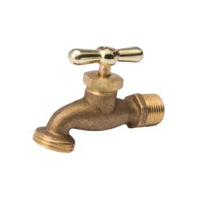 B&K 103-003 Brass Standard Hose Bibb, 1/2 inch x 3/4 inch, MNPT x Hose Threaded