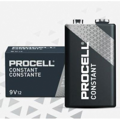 Procell&reg; PC1604BKD Battery, Alkaline, 9V, 692 mAh, 9 VDC Nominal, Non-Rechargeable