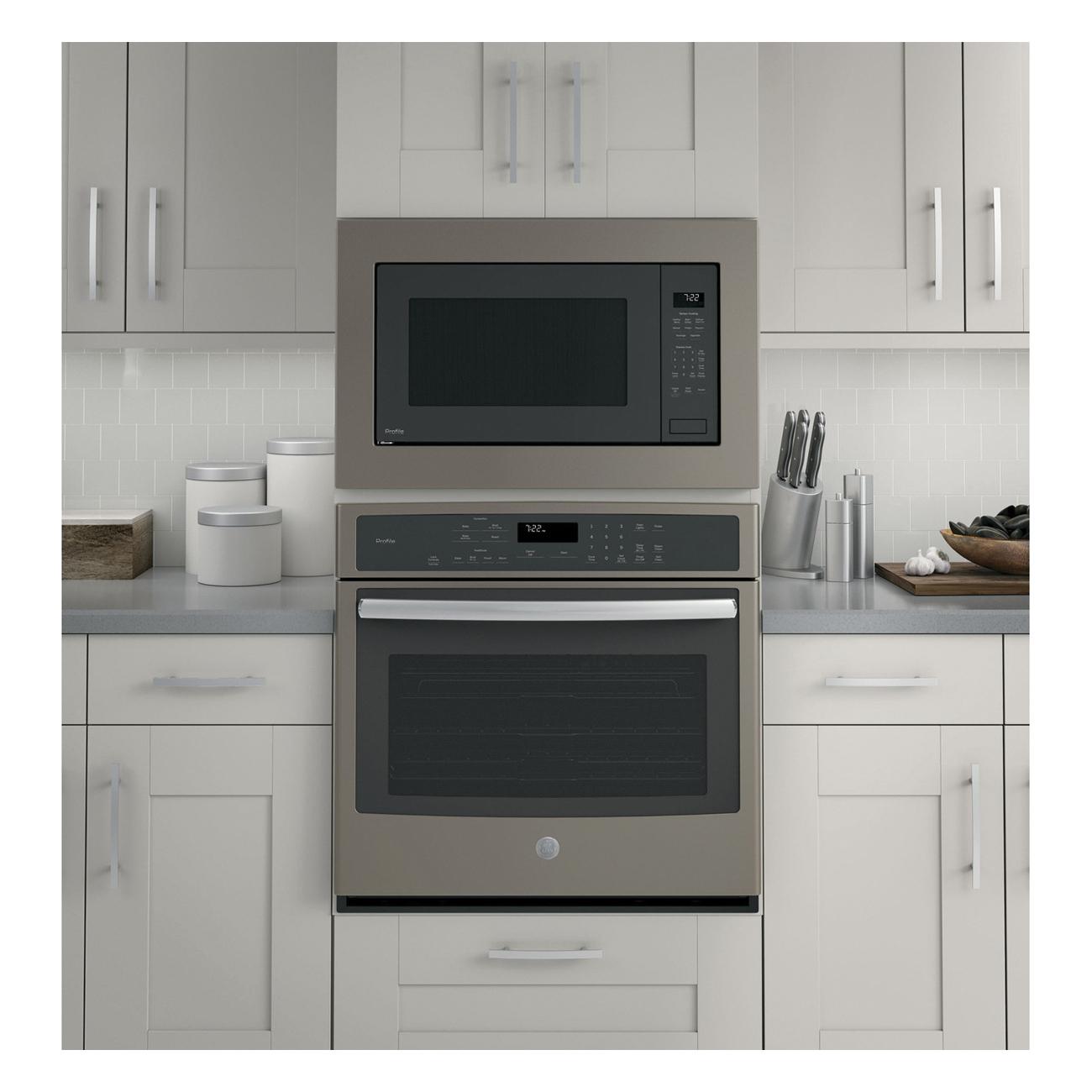 Profile™ PEB7227ANDD Built-In Sensor Microwave Oven, LED Display, Gray, 1650 W, 120 V