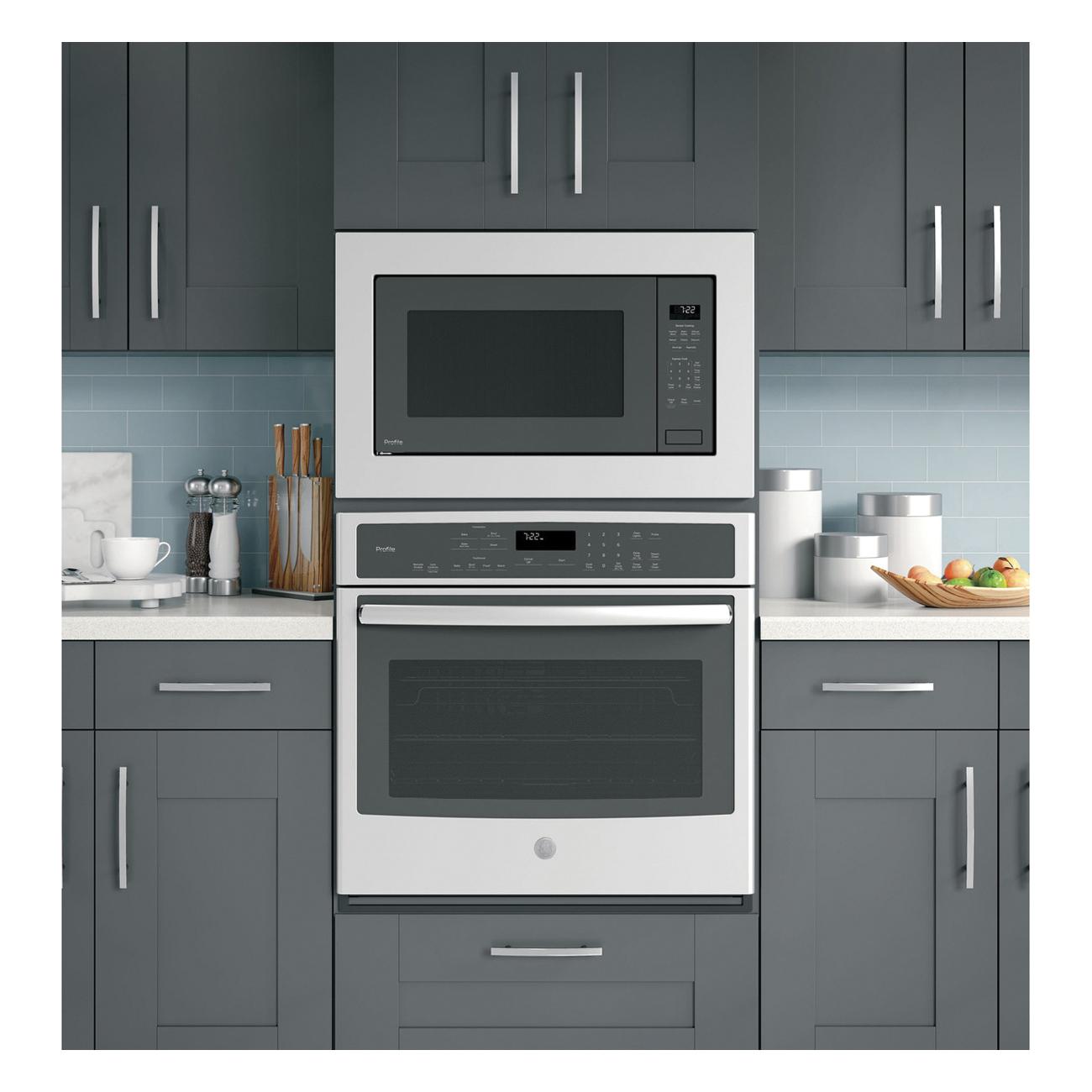 Profile™ PEB7227ANDD Built-In Sensor Microwave Oven, LED Display, Gray, 1650 W, 120 V thumbnail 2