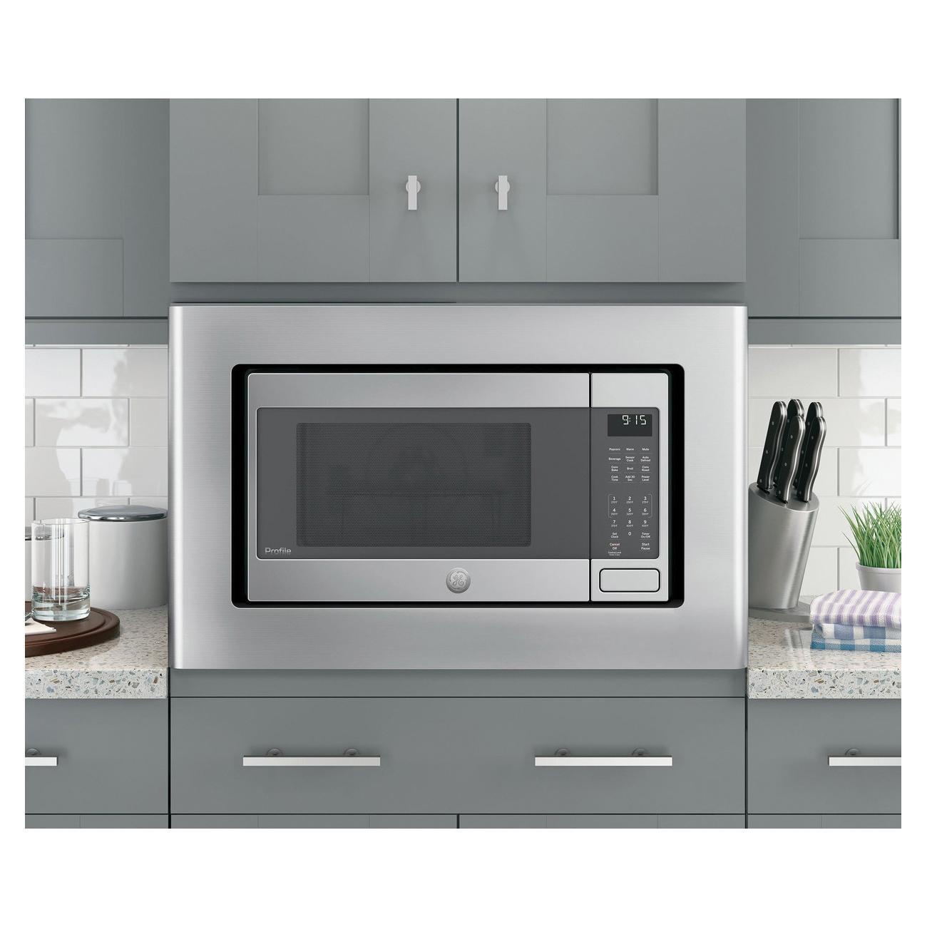 Profile™ PEB9159SJSS Countertop Convection Microwave Oven, Electronic Digital LED Display, Gray/Stainless Steel, 1500 W thumbnail 3