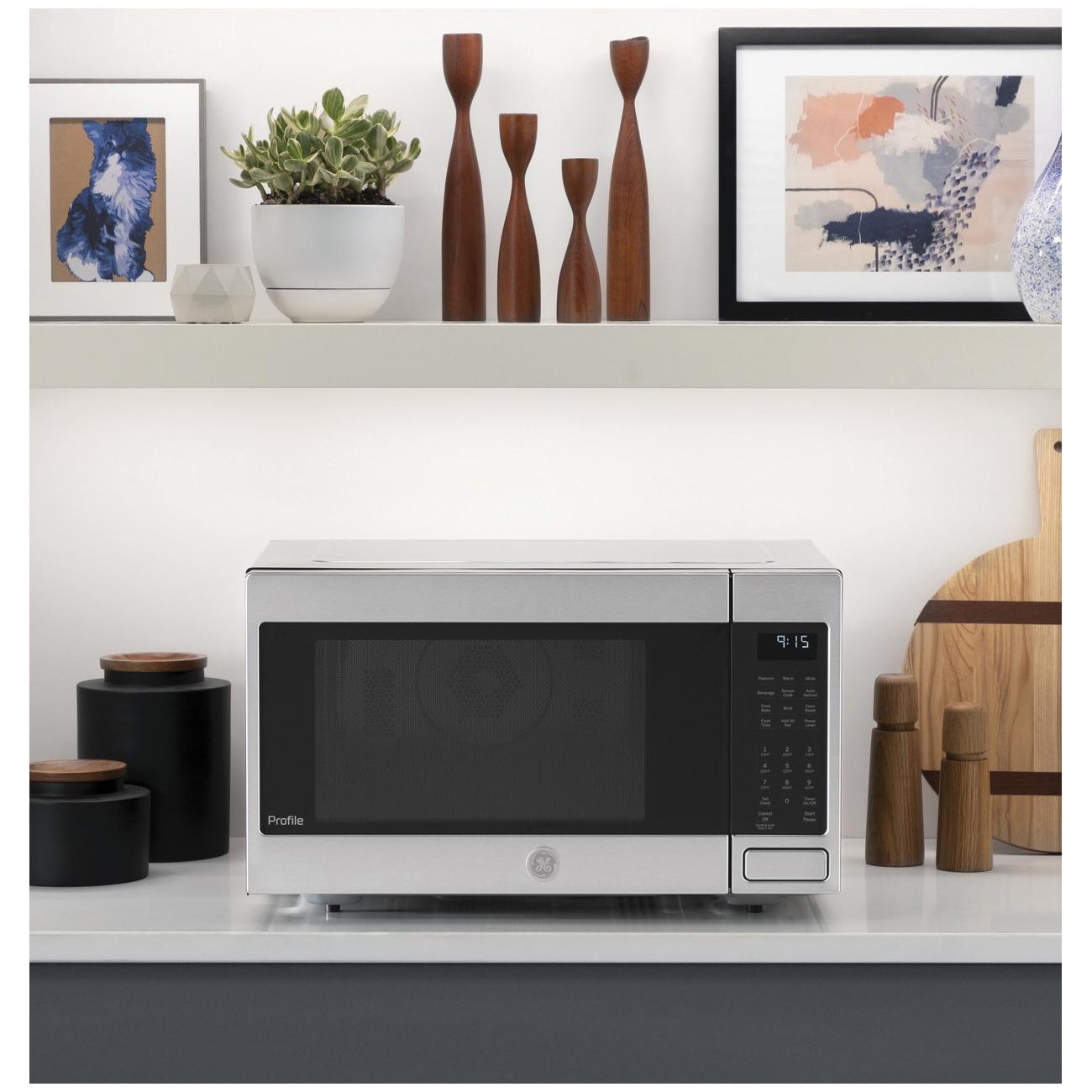 Profile™ PEB9159SJSS Countertop Convection Microwave Oven, Electronic Digital LED Display, Gray/Stainless Steel, 1500 W thumbnail 2