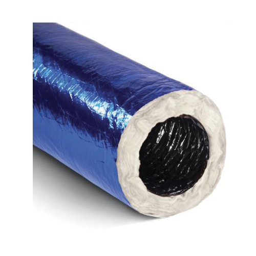 Quietflex® AMGFlex™ AMGR809 Flexible Duct, 9 in Dia, 25 ft L, R8, 0.5 in-WC, 10 in-WC, Fiberglass/Metalized Polyester