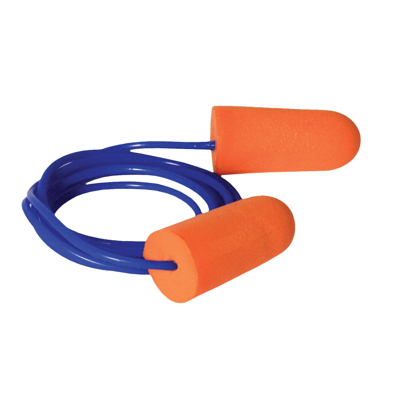 Radians Resistor 32 FP71 Small Foam Corded Disposable Ear Plug, Orange; 100/Box