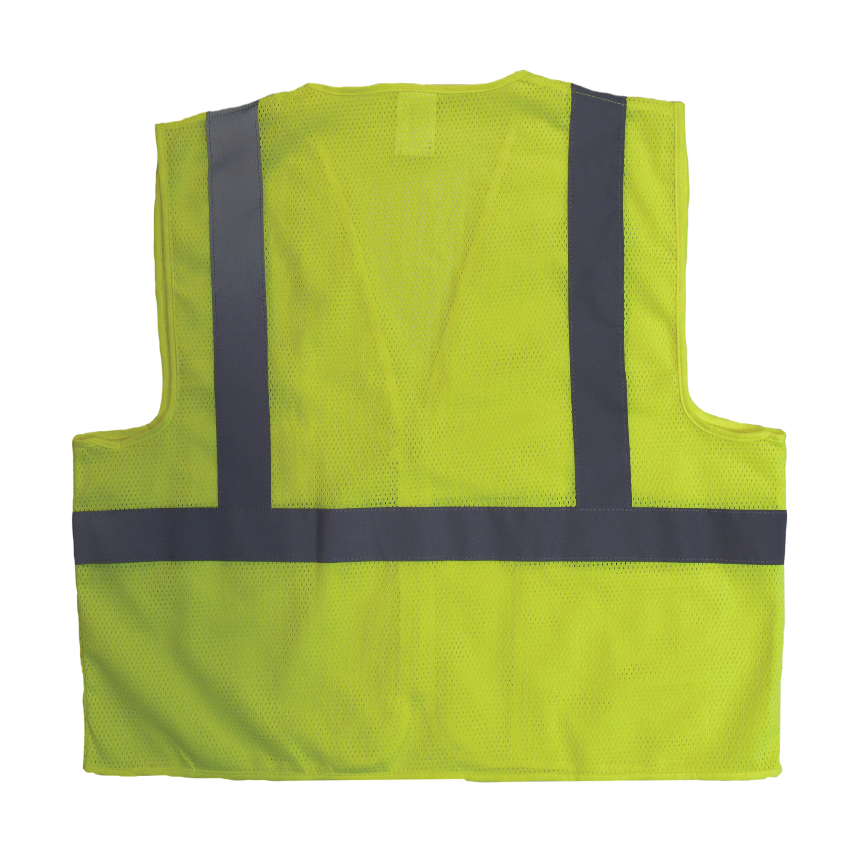 Radians SV2Z Economy Class 2 100% Polyester Mesh Safety Vest, X-Large, High Visibility Green