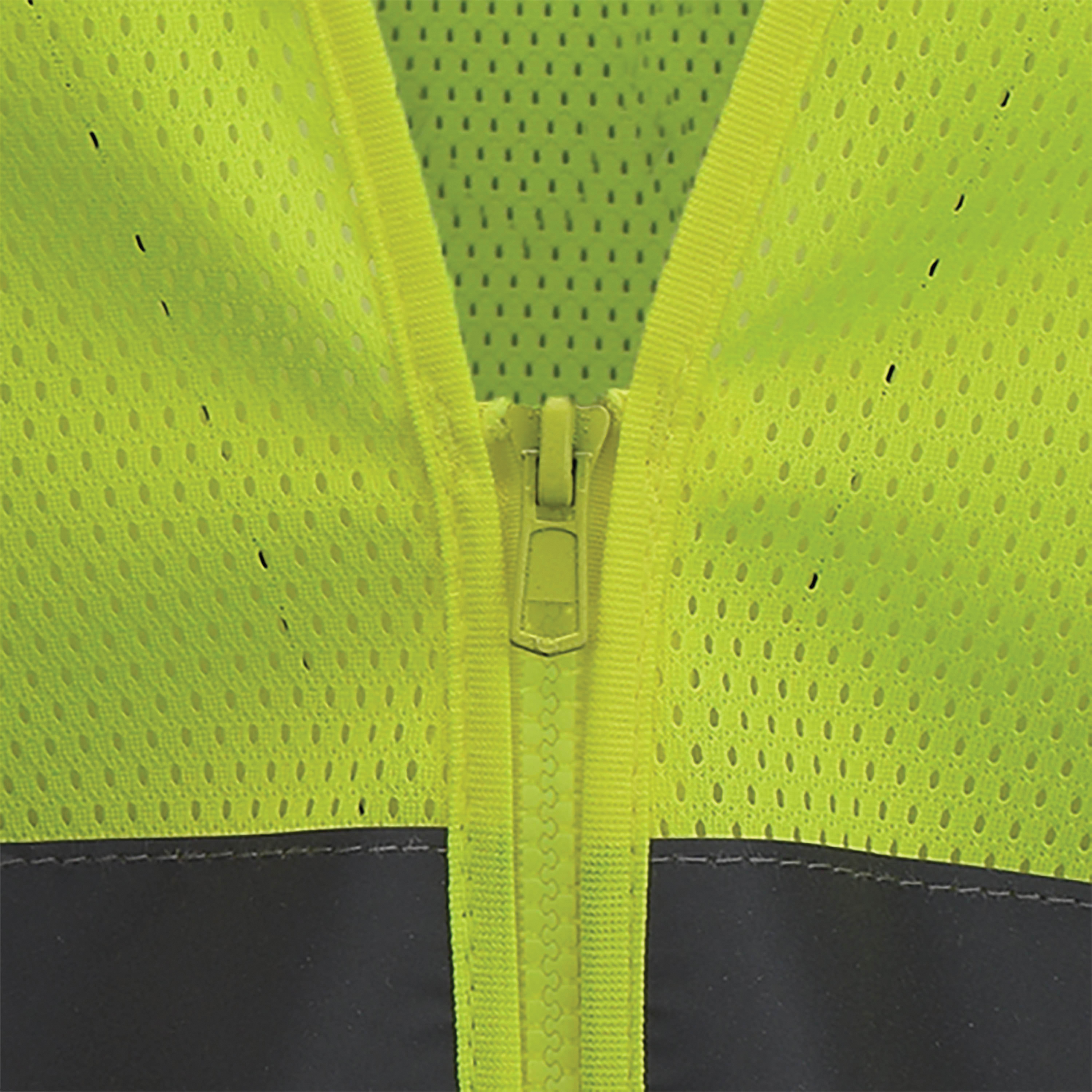Radians SV2Z Economy Class 2 100% Polyester Mesh Safety Vest, X-Large, High Visibility Green