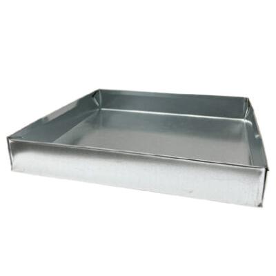 RAM Fabrication 24x24x2 24ga Drain Pan, 24 in L, 24 in W, 2 in D, Metal
