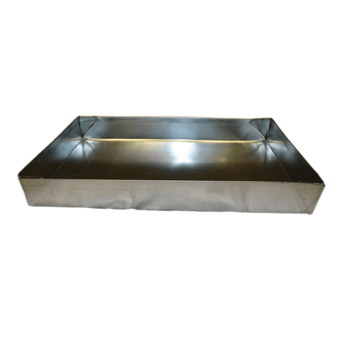 RAM Fabrication 24x24x2 24ga Drain Pan, 24 in L, 24 in W, 2 in D, Metal