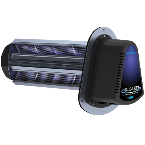 RGF® HALO-LED™ REME HALO-LED Whole Home In-Duct Air Purifier, 24 VAC/VDC, 0.7 A, Aluminum/Polymer