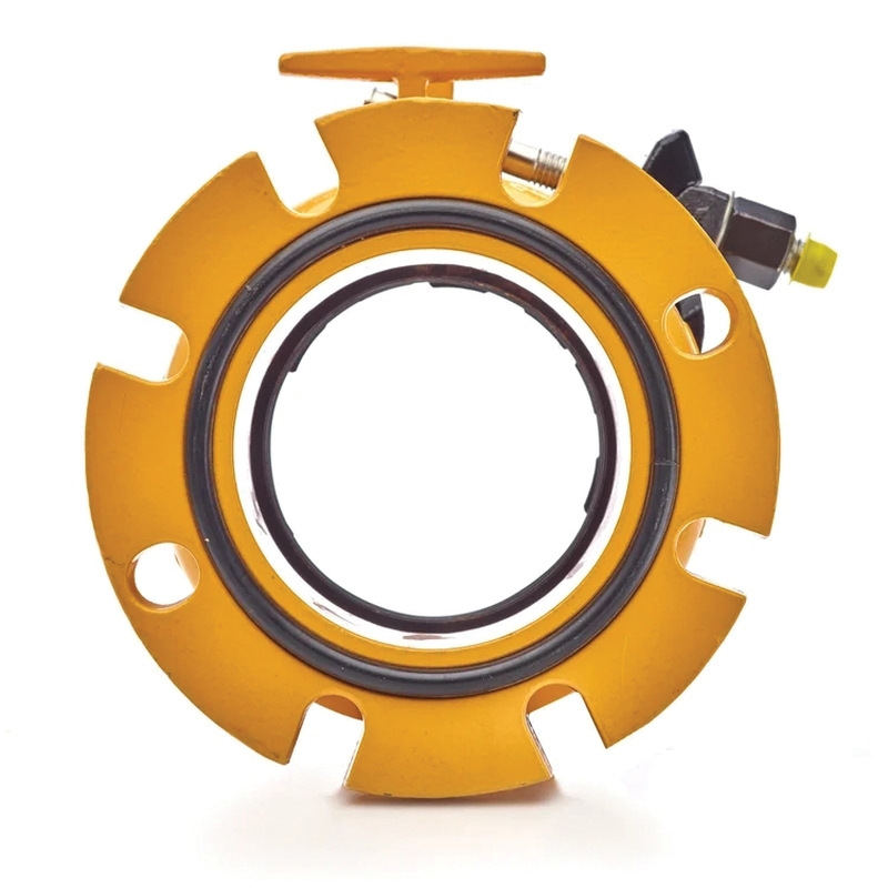 Alpha Wide Range Restraint Ductile Iron Coupling, 10 inch x 12.74 inch, Fusion Bonded Epoxy thumbnail 3