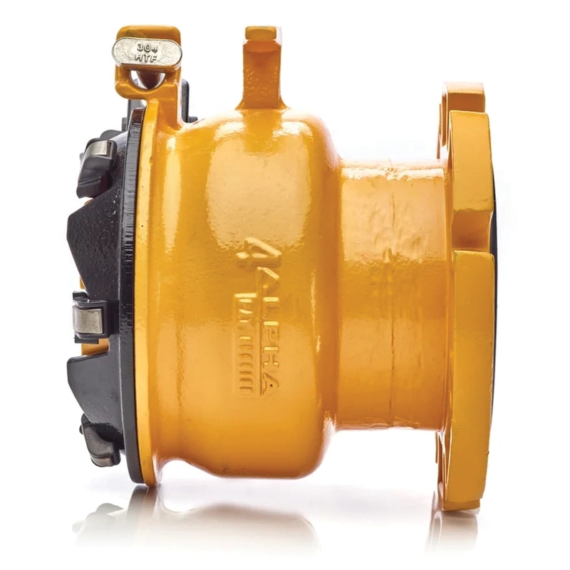 Alpha Wide Range Restraint Ductile Iron Coupling, 10 inch x 12.74 inch, Fusion Bonded Epoxy thumbnail 4