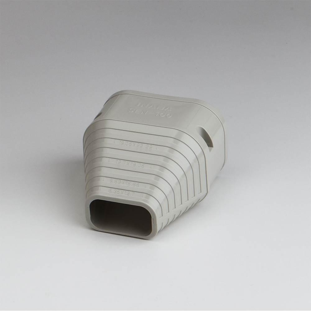 SLIMDUCT® 86127 Lineset End Fitting Cover, PVC, Ivory