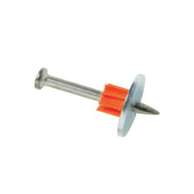 Ramset® 1500 1516SDC Powder Actuated Drive Pin With Washer, 0.145 in Dia Shank, 2-1/2 in L Shank, 0.3 in Dia Head