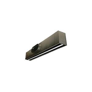 Raymon DCDT-48-1-06-1 Plenum Slot Diffuser, 48 in L, 6 in W, 8 in H, Steel, Galvannealed, Black