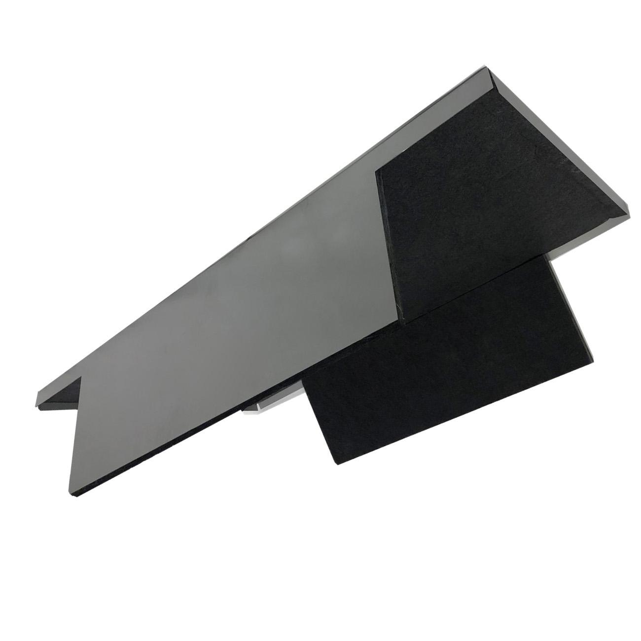 Raymon LSCP-C 24X24 Canopy Light Shield, 1/2 in Thick, Steel, Matte Black, 24 in L x 24 in W x 7 in H