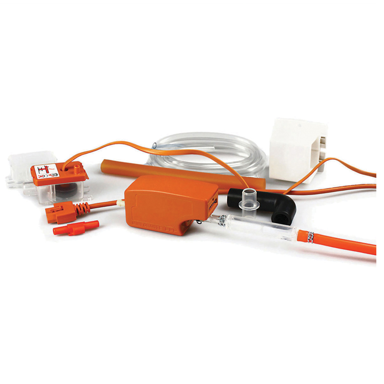 RectorSeal® Aspen® 83919 Condensate Pump, 100 to 250 VAC, 18 A, 8.9 gph at 0 ft Head, 1.5 gph at 49 ft Head, Orange