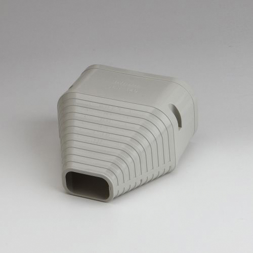 RectorSeal® Slimduct® 86227 End Fitting, 5-1/2 in Nominal, PVC, Ivory