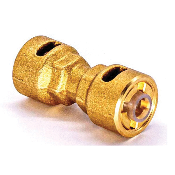 RectorSeal® PRO-FIT™ 87018 Quick Connect Union, Push-In Fit Connection, 1/4 in, Brass