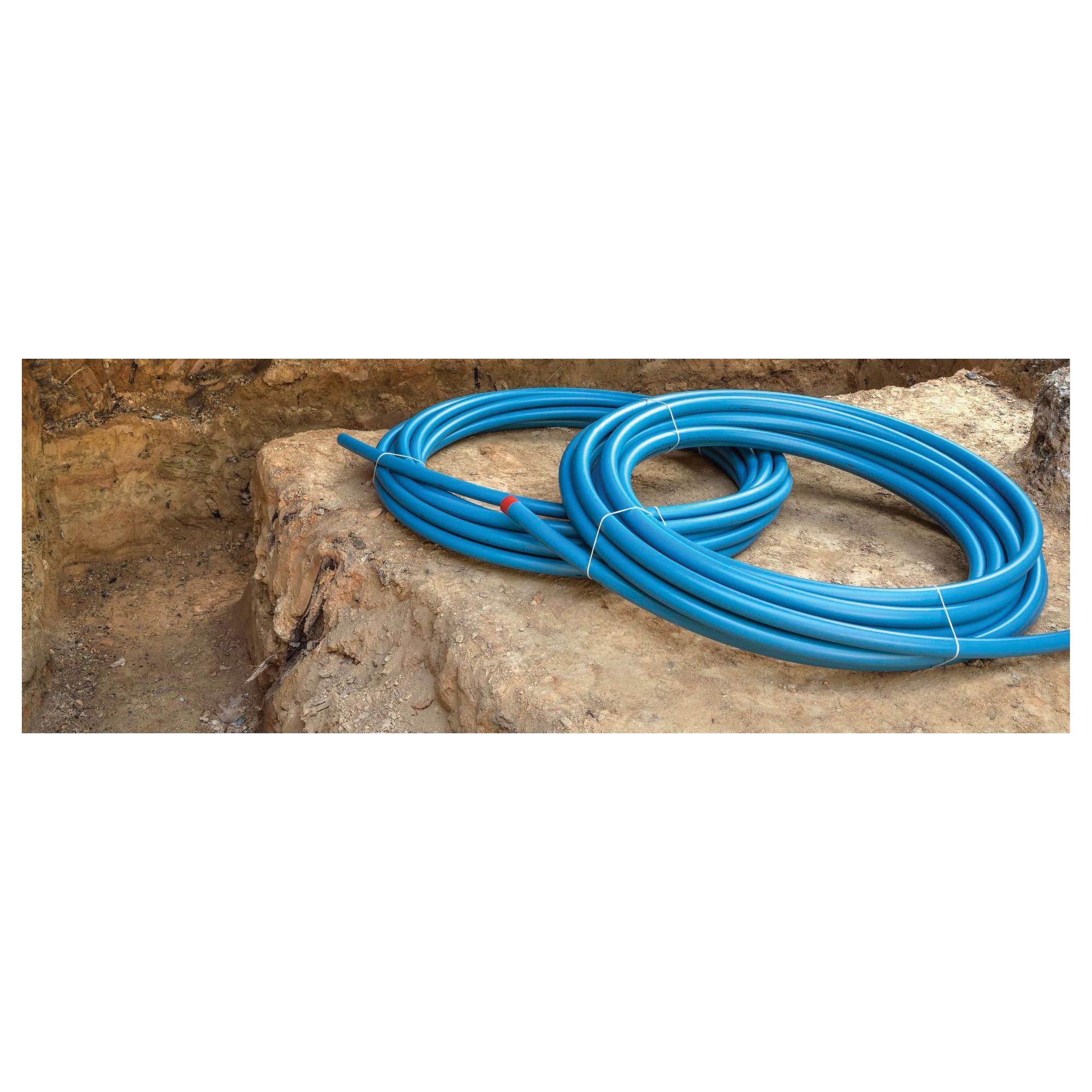 Municipex 1 inch x 300 ft Polyethylene PEX Water Service Pipe, Blue thumbnail 2