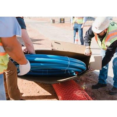 Municipex 1 inch x 300 ft Polyethylene PEX Water Service Pipe, Blue thumbnail 4