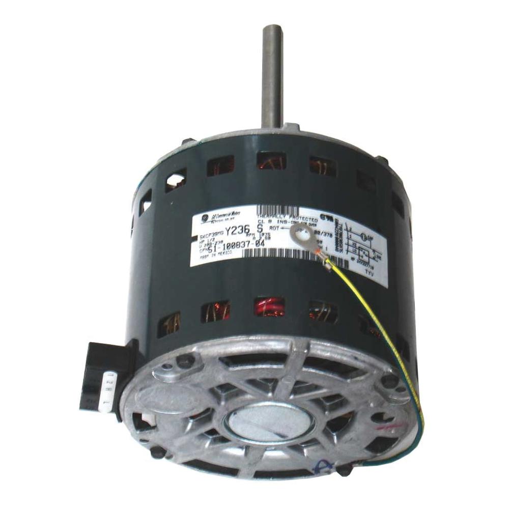 Rheem® 51-100837-04 Blower Motor, 1/2 hp, 208/230 V, 60 Hz, 1 ph, 48 Frame, 1075 rpm Speed thumbnail 2