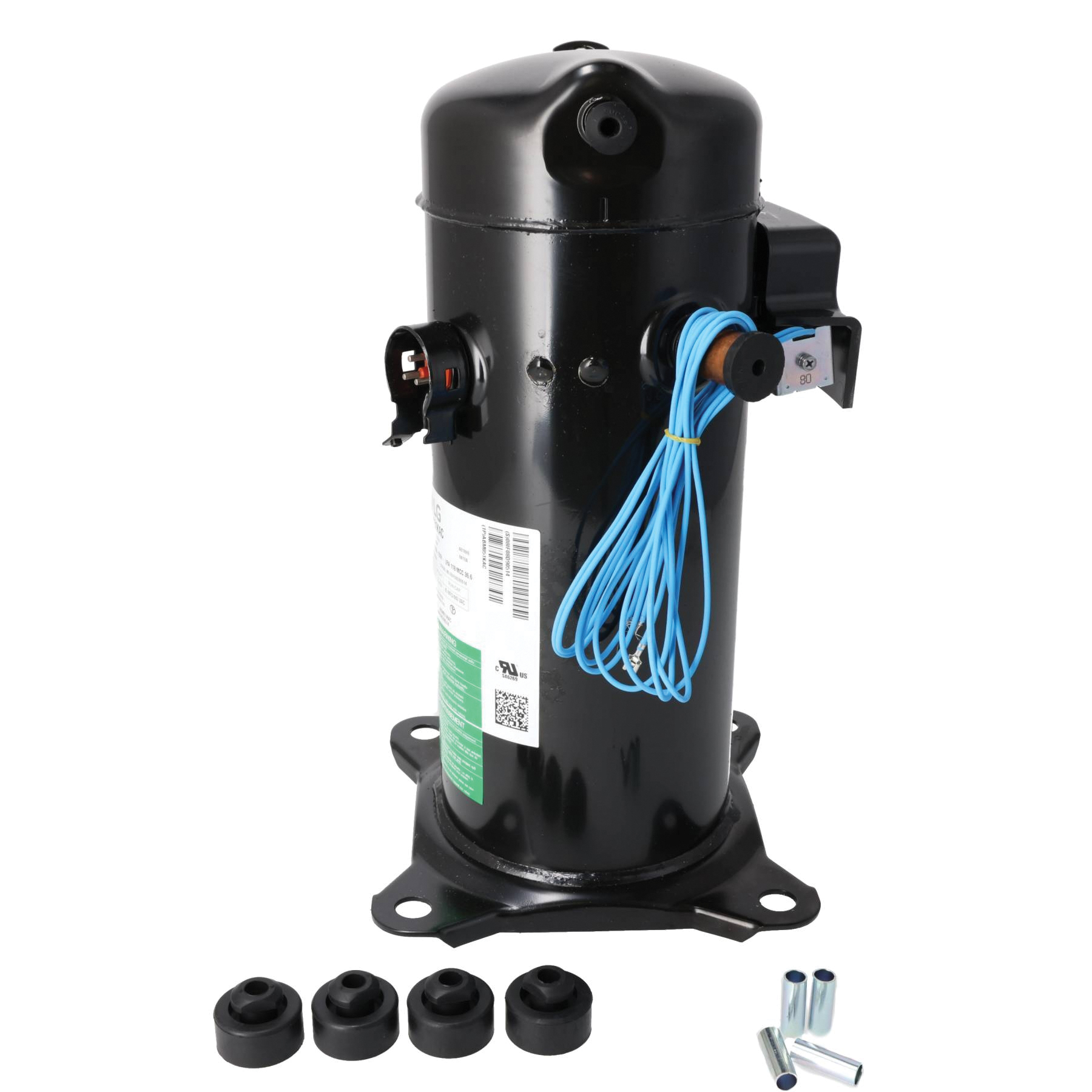Rheem® 55-107225-191 2-Stage Scroll Compressor, 64100 Btu/hr, 208/230 V, 60 Hz, 1 ph, R-410A Refrigerant, 16-11/16 in H thumbnail 3