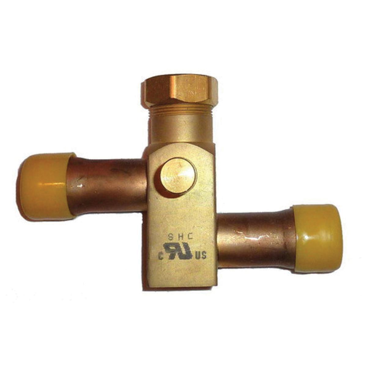 Rheem® 61-101160-13 Service Valve, 3/8 in, Sweat ODF, 600 lbf/sq-in, Brass