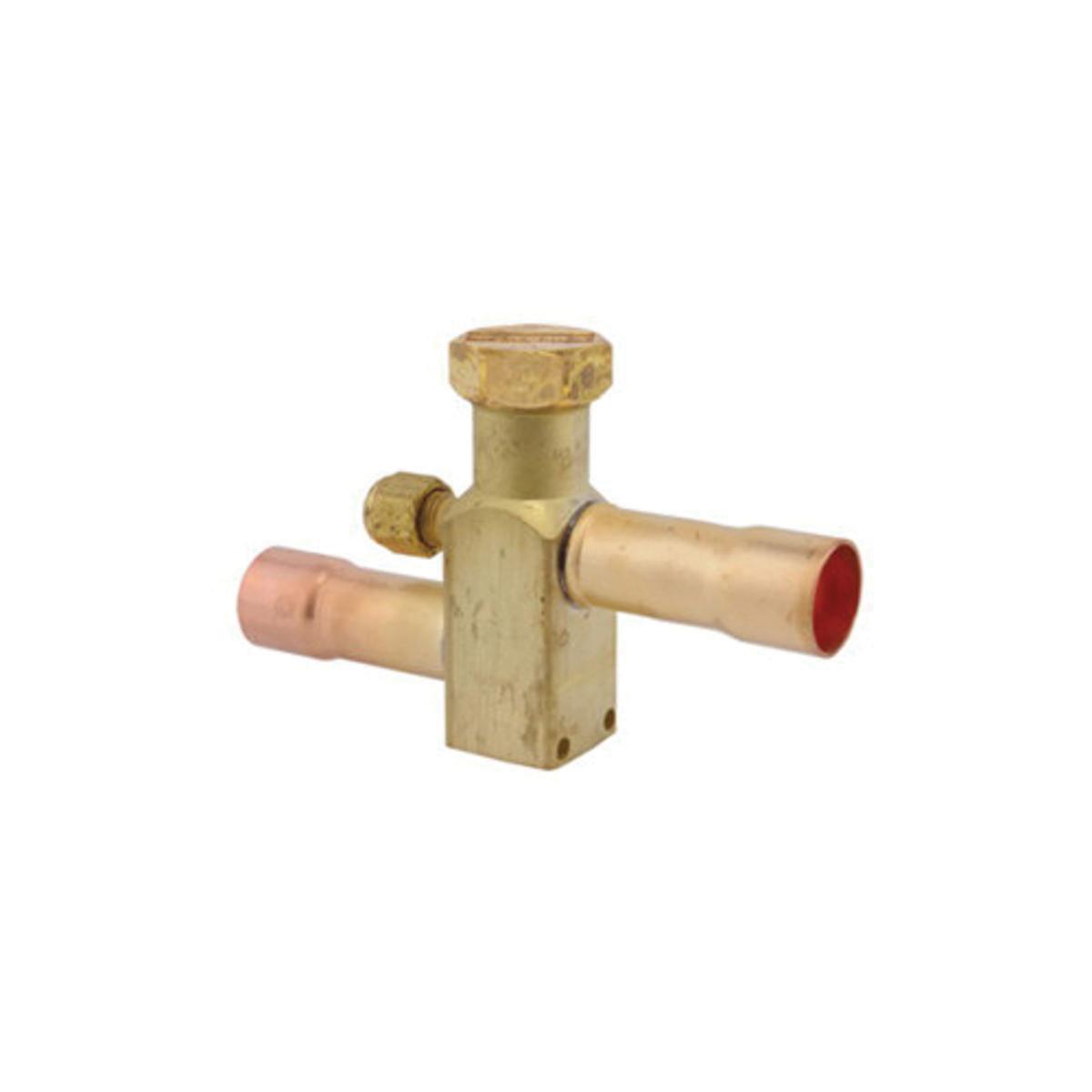 Rheem® 61-21368-25 Service Valve, 3/8 in, Sweat ODF, 600 lbf/sq-in, Brass