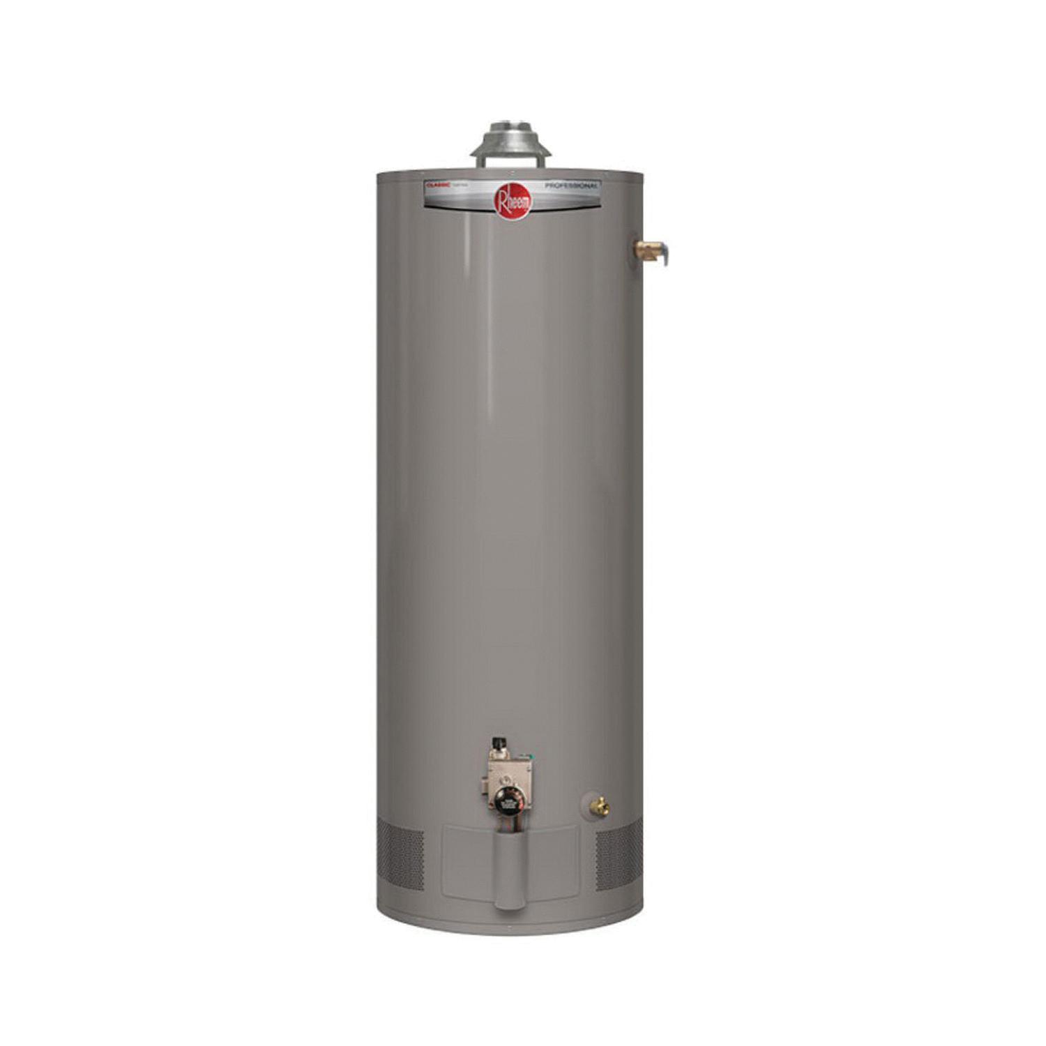 Rheem PROG40-32P RH59 Tall Liquid Propane Gas Water Heater, 120VAC, 34000 Btu, 40 gal
