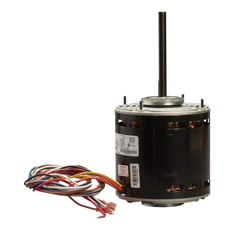 Rheem® W51-12BJA3-02 Blower Motor, 1/2 hp, 208/230 V, 60 Hz, 1 ph, 48 Frame, 1075 rpm Speed