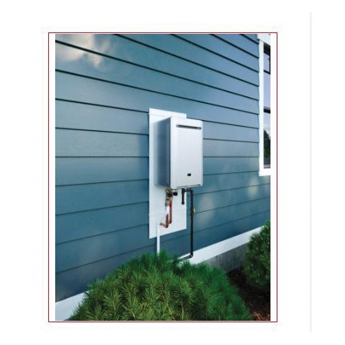 Rinnai® High Efficiency 5.3 GPM Outdoor Propane Tankless Water Heater, Non-Condensing, 140000 BTU