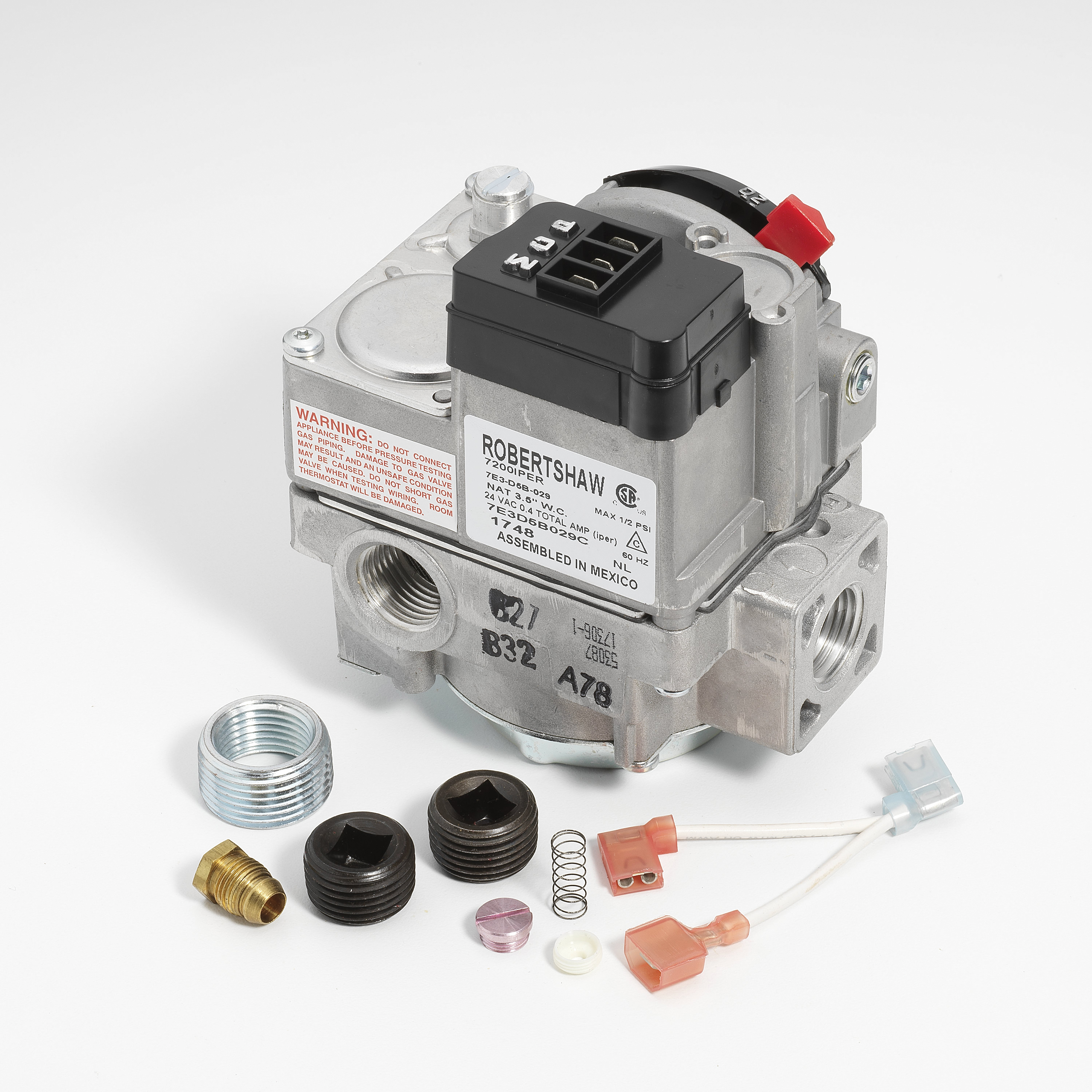 Robertshaw 720-079 Intermittent Pilot Ignition Natural/Liquid Propane Gas Valve, 24V, 1/2 inch