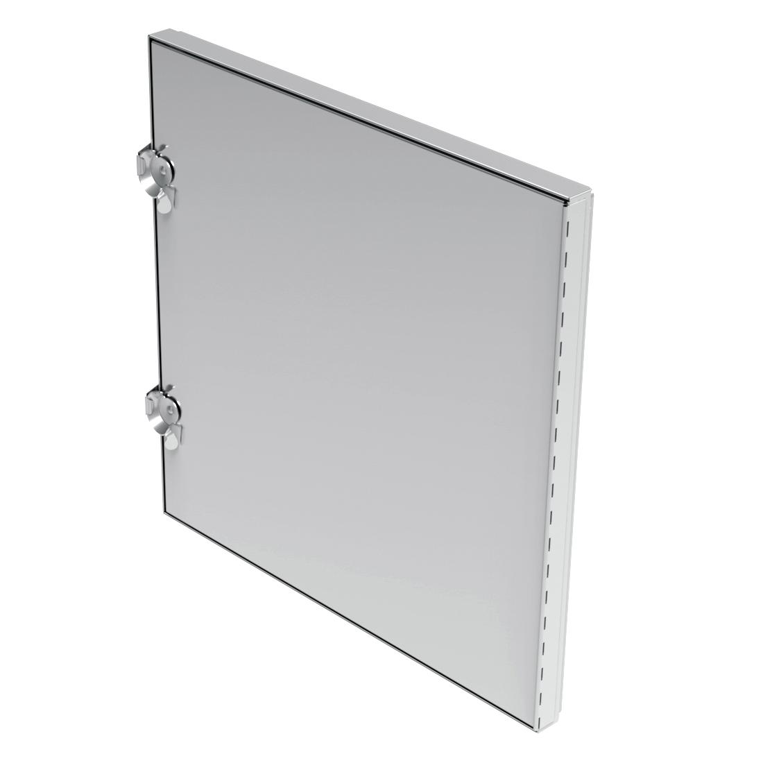Ruskin&reg; ADH22 12X12 Hinged Access Door, 12 in W, 12 in H, 22 ga, Galvanized, Steel